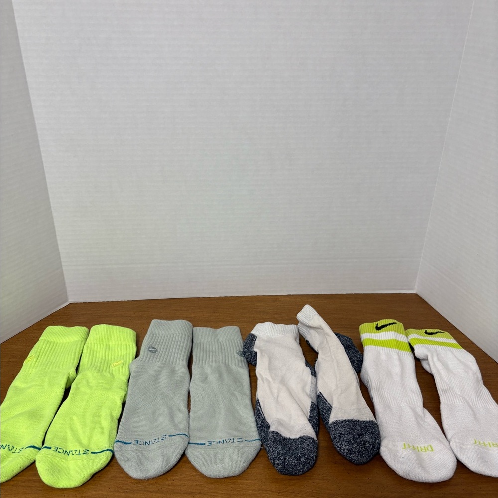 Stance Nike thorlo quarter socks lot of 4 used pre owned